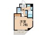 フォ－ヴル中島 1Kの間取り