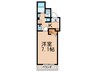 フォ－ヴル中島 1Kの間取り