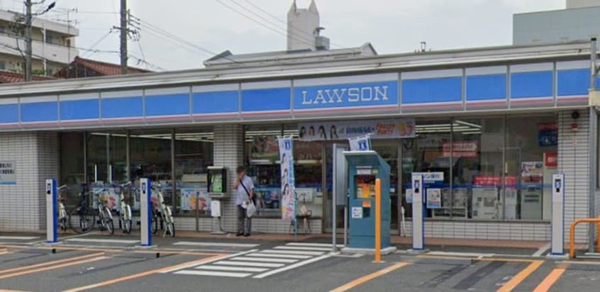 ローソン 本陣駅前店(コンビニ)まで400m ランドビル本陣