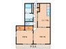 グランドシャト－ 2DKの間取り