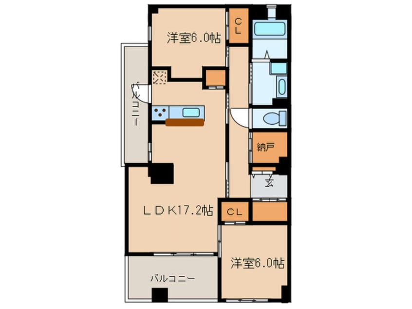 間取図 ヴェル・ドミールⅤ