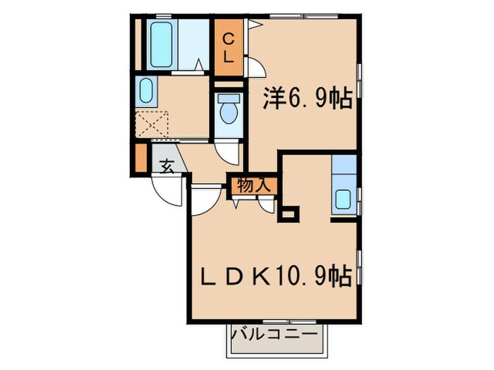 間取り図 サニーコート保見南山　Ｂ棟