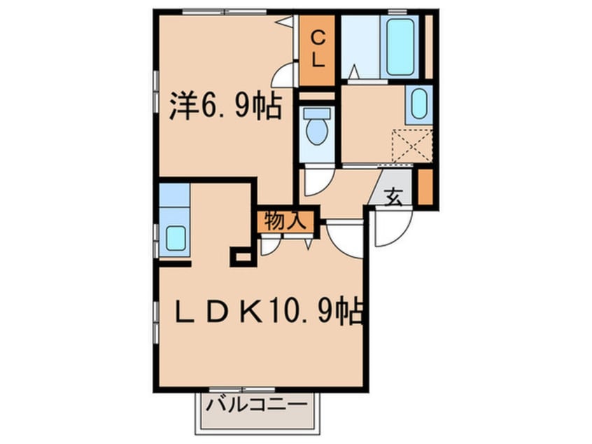 間取図 サニーコート保見南山　Ｂ棟