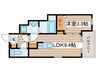 Cherim新瑞橋fleurs 1LDKの間取り