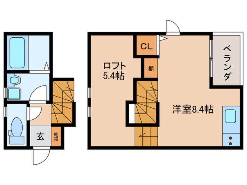 間取図 Castana黄金