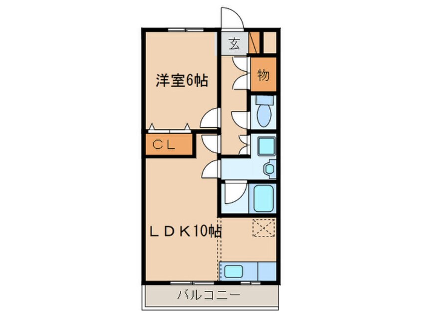 間取図 マ－ベラス鹿田