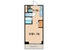ﾌﾟﾚｻﾝｽ名古屋STATIONﾋﾞｼﾞｭ(403) 1Kの間取り