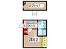ブロードV 1Kの間取り
