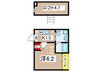 ブロードV 1Kの間取り