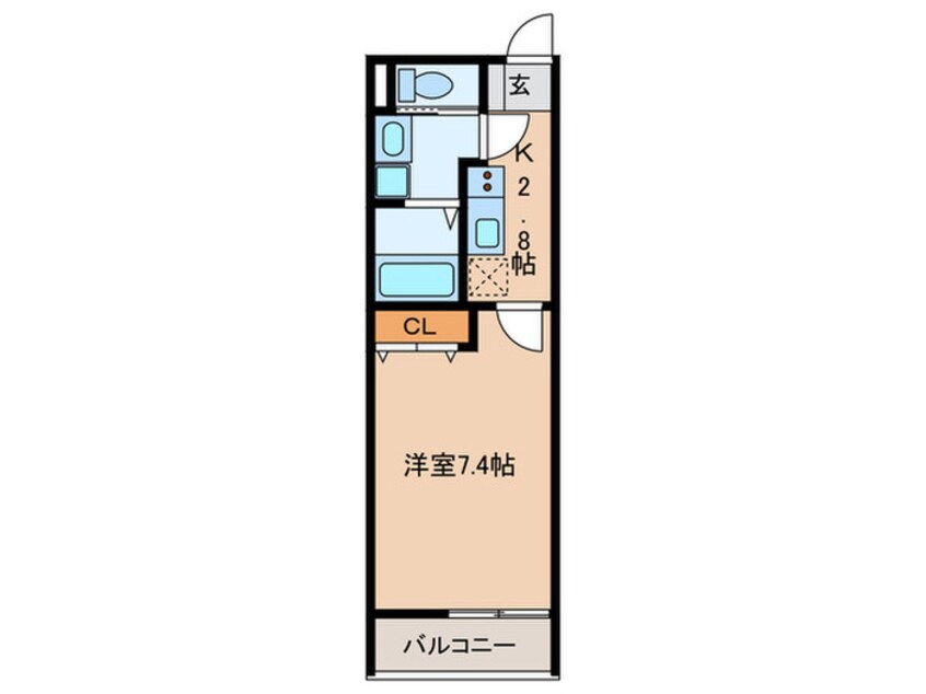 間取図 Patina岩塚