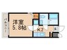 HK2 west 1Kの間取り