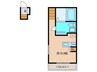 chez　moi 1Rの間取り