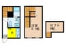 グランシエル 1Kの間取り