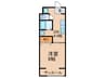 福島ハイツ 1DKの間取り