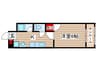 福島ハイツ 1Kの間取り