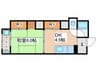 福島ハイツ 1DKの間取り