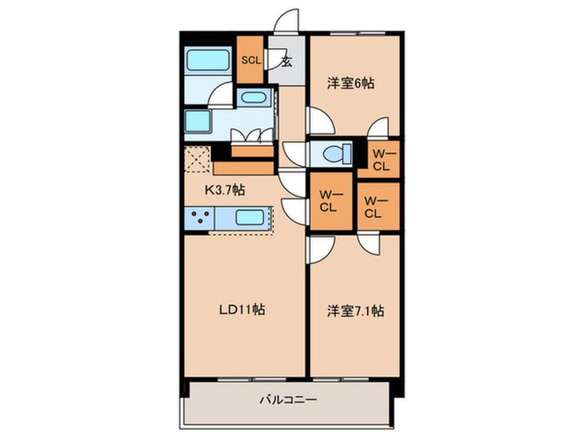 間取図 ベルヴュコート名古屋則武