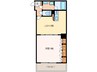 ラディアント　矢場 1LDKの間取り