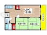 万長ビル 2LDKの間取り
