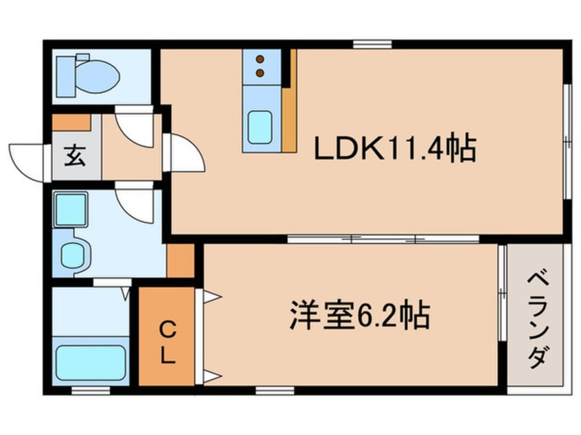 間取図 DEVELD荒中