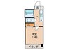 グランモール一社 1Kの間取り