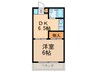 メゾン水野 1DKの間取り
