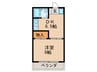 メゾン水野 1DKの間取り