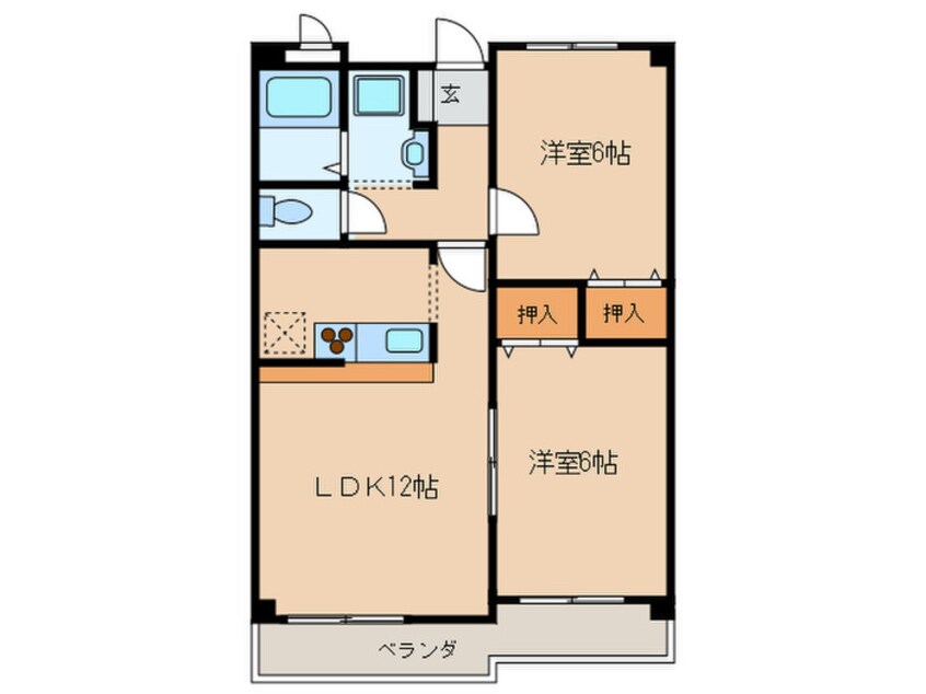 間取図 ベルドミール葵２２