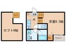 The Greyhouse 1Kの間取り