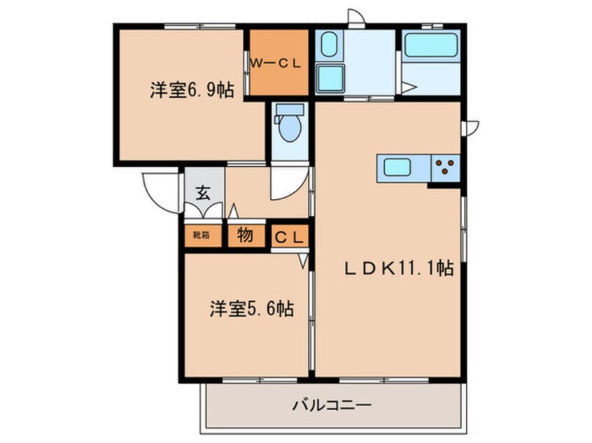 間取図 カミーリアシンポ東