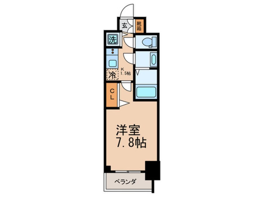 間取図 ﾌﾟﾚｻﾝｽ丸の内雅殿(1105)