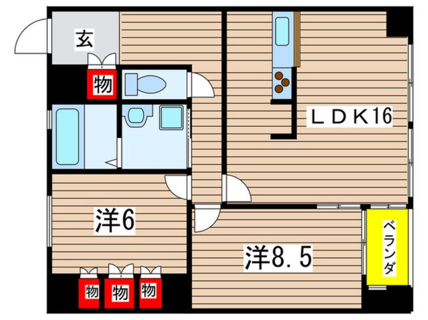 間取図 フロ-ラル小桜