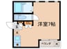 BE　HOUSE 1Rの間取り