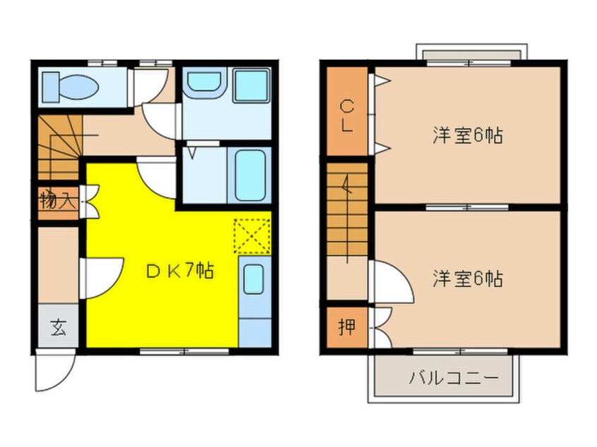 間取図 スティープルハイツB