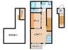 RadIAnce二ツ杁 1LDKの間取り