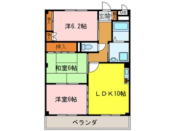 間取図 クレストステージ洋