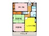 クレストステージ洋 3LDKの間取り