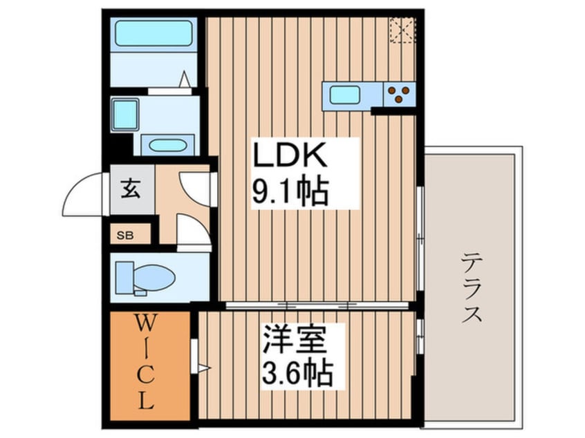 間取図 トレンタ　氷室
