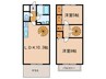 クレストビレッジB 2LDKの間取り