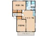 メゾンけやき 2LDKの間取り