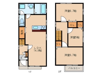 間取図 西区児玉2丁目戸建賃貸