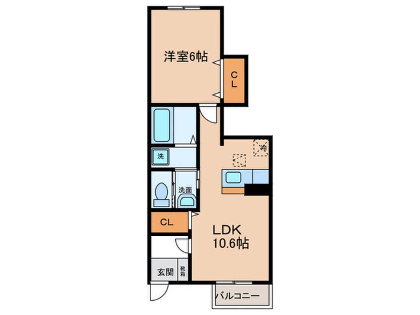 間取図 ソレイユB