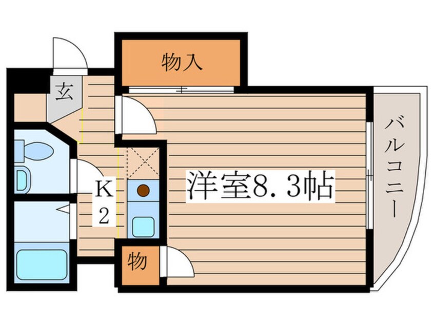 間取図 アメニティ岩戸