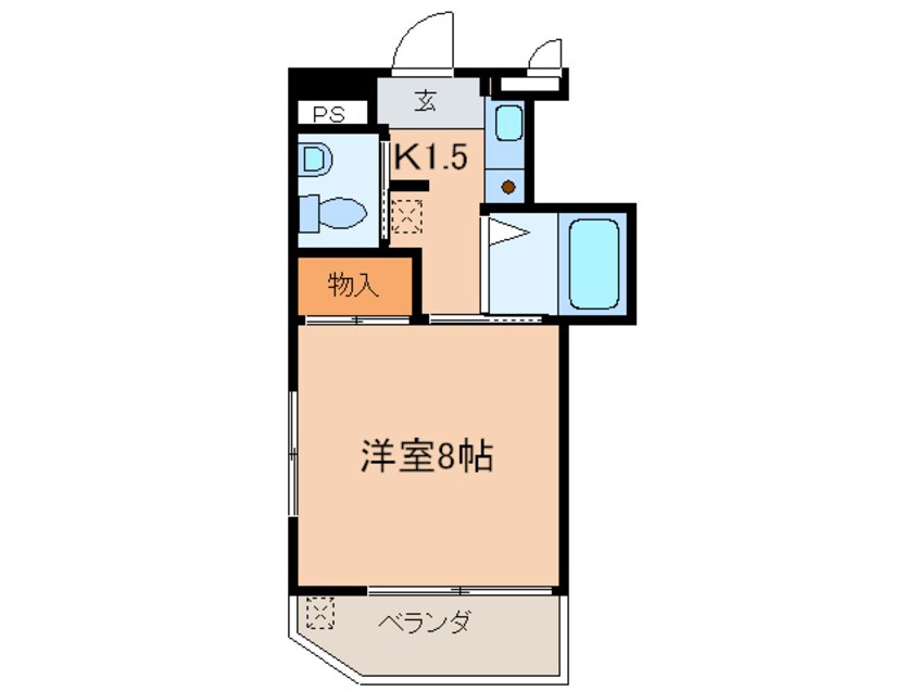 間取図 アメニティ岩戸