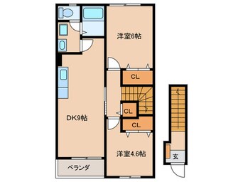 間取図 クレア－ルⅡ