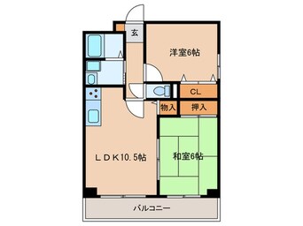 間取図 エステート良和　S棟