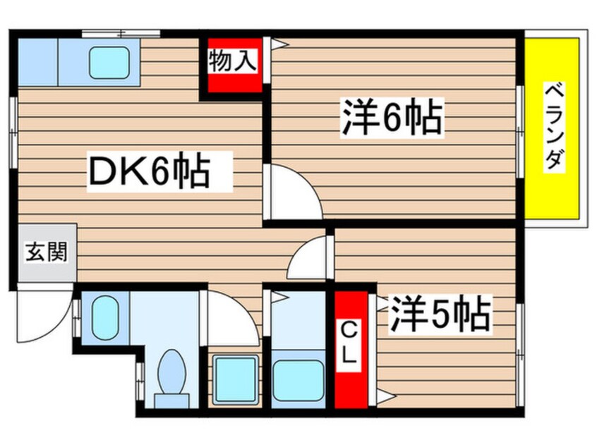 間取図 コーポ清苑