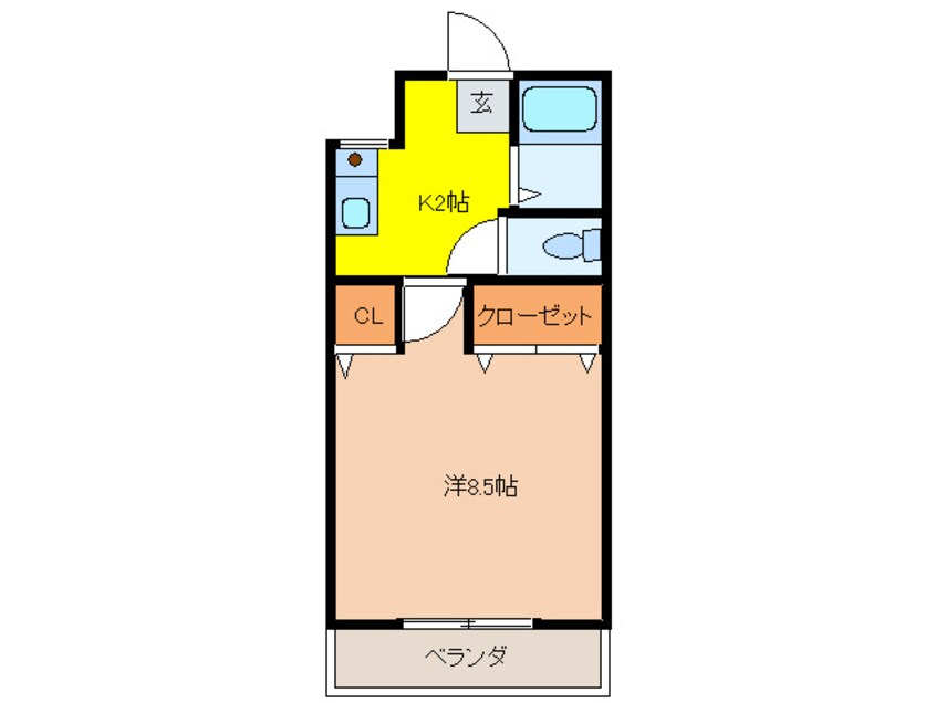 間取図 サンヴェ－ル栄生