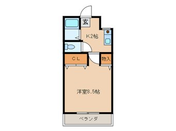 間取図 サンヴェ－ル栄生