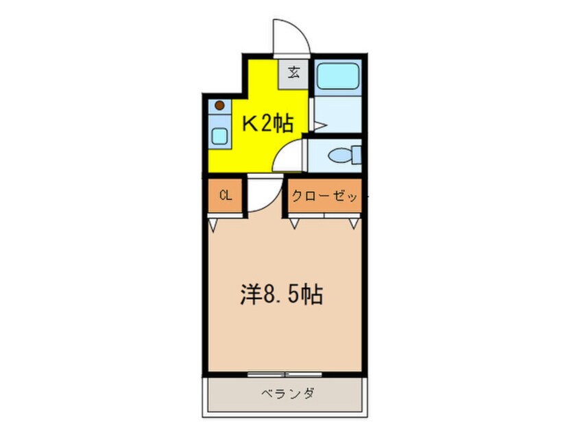 間取図 サンヴェ－ル栄生